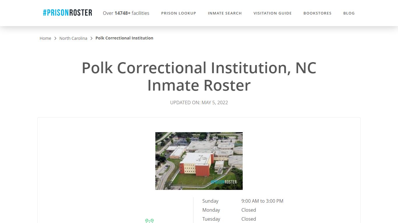 Polk Correctional Institution, NC Inmate Roster - Prisonroster